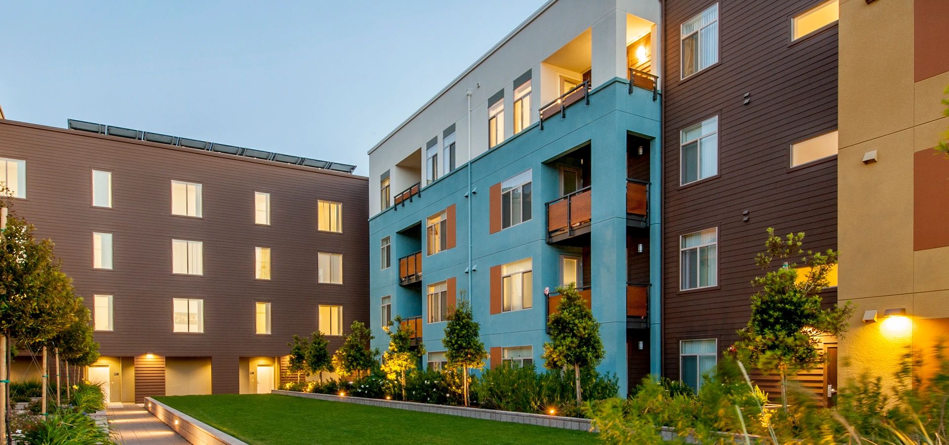 Modern apartment community